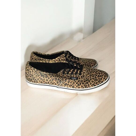 VANS Off The Wall Leopard Cheetah Animal Print Shoes Womens Size 7.5 Mens Size 6 - Picture 6 of 10